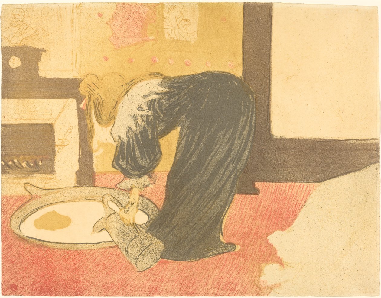 Žena ve vaně (Femme au van) od Henri de Toulouse Lautrec