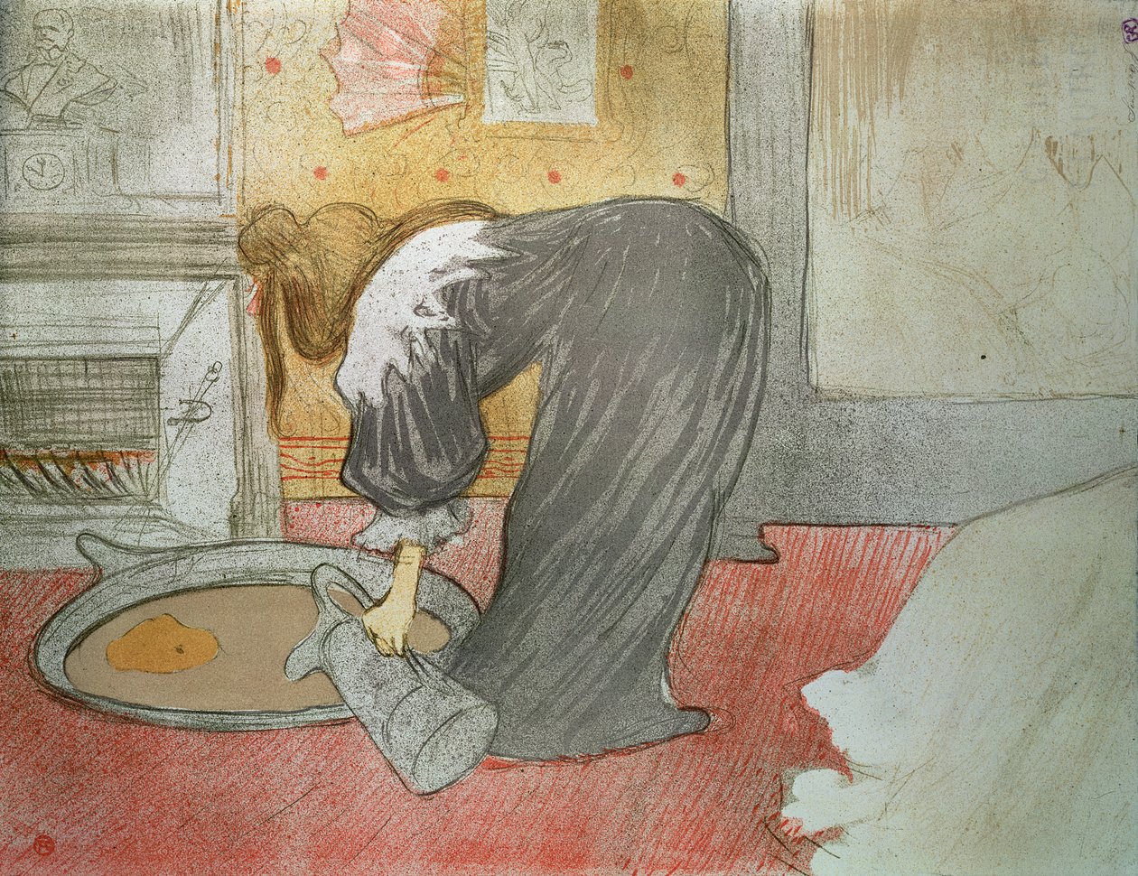 Žena u vany z "Elles", 1896 od Henri de Toulouse Lautrec