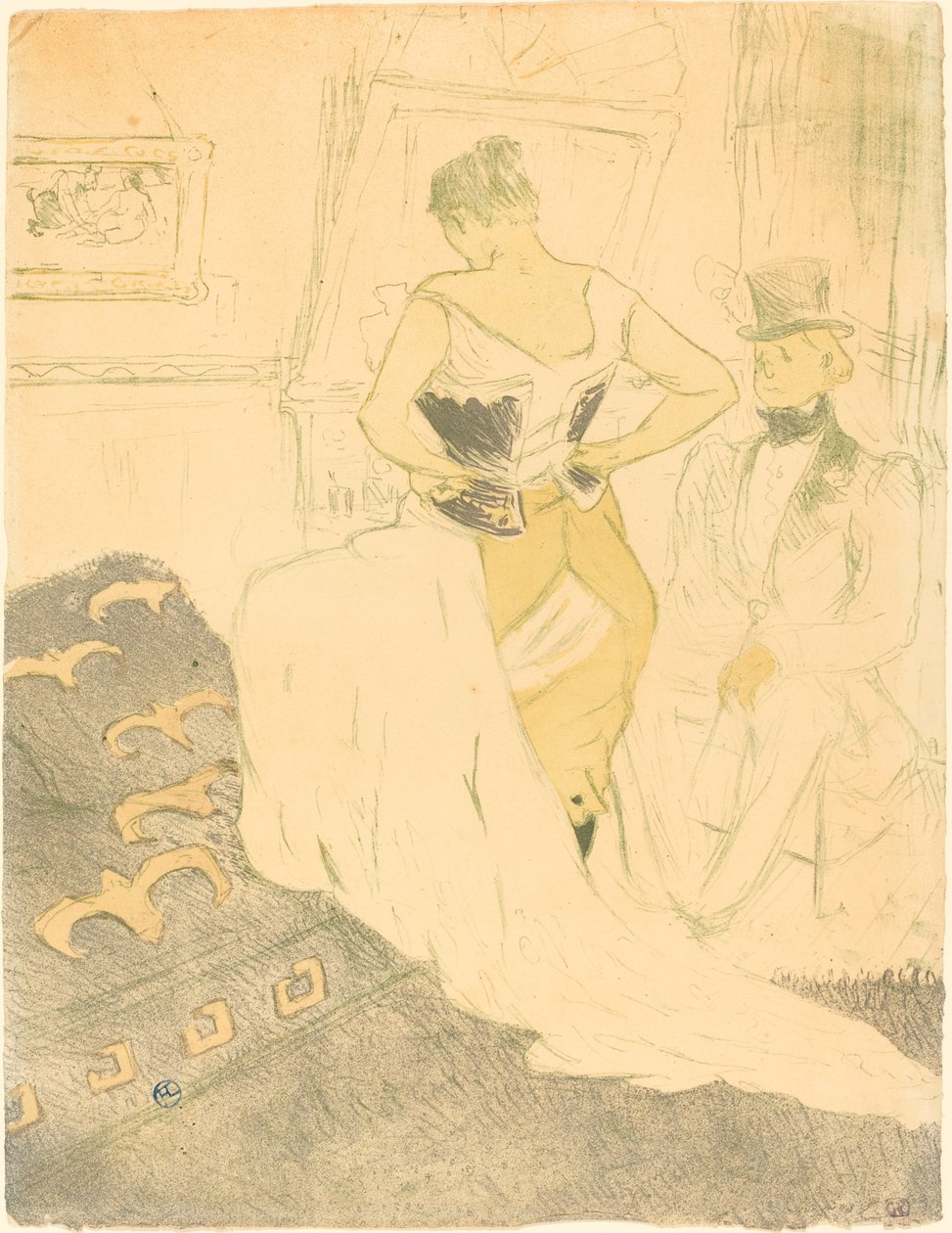 Žena v korzetu (Femme en corset) od Henri de Toulouse Lautrec