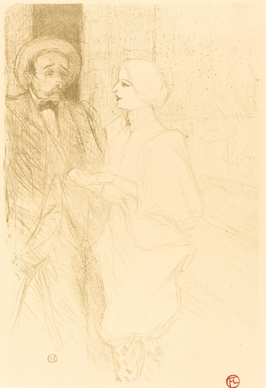 Yahne a Mayer v Obtížném věku Yahne a Mayer v Obtížném věku, 1895. od Henri de Toulouse Lautrec