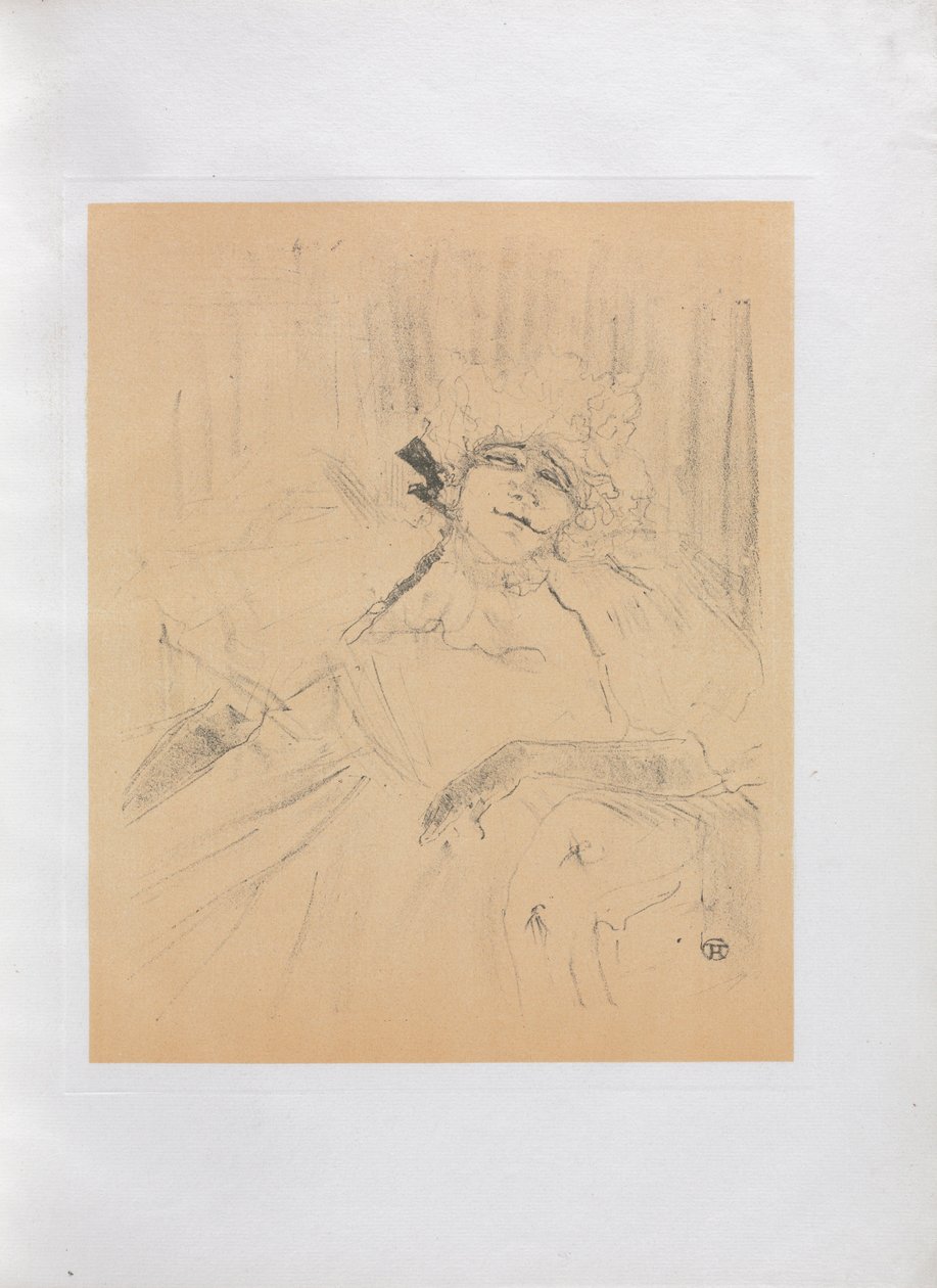Yvette Guilbert-anglická řada: Chanson ancienne, 1898. od Henri de Toulouse Lautrec