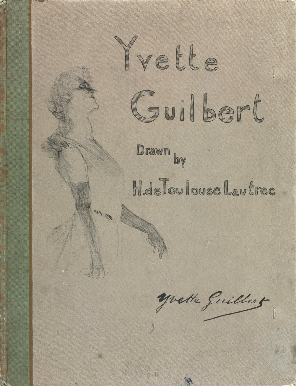Yvette Guilbert-Anglická řada: Obálka, 1898. od Henri de Toulouse Lautrec
