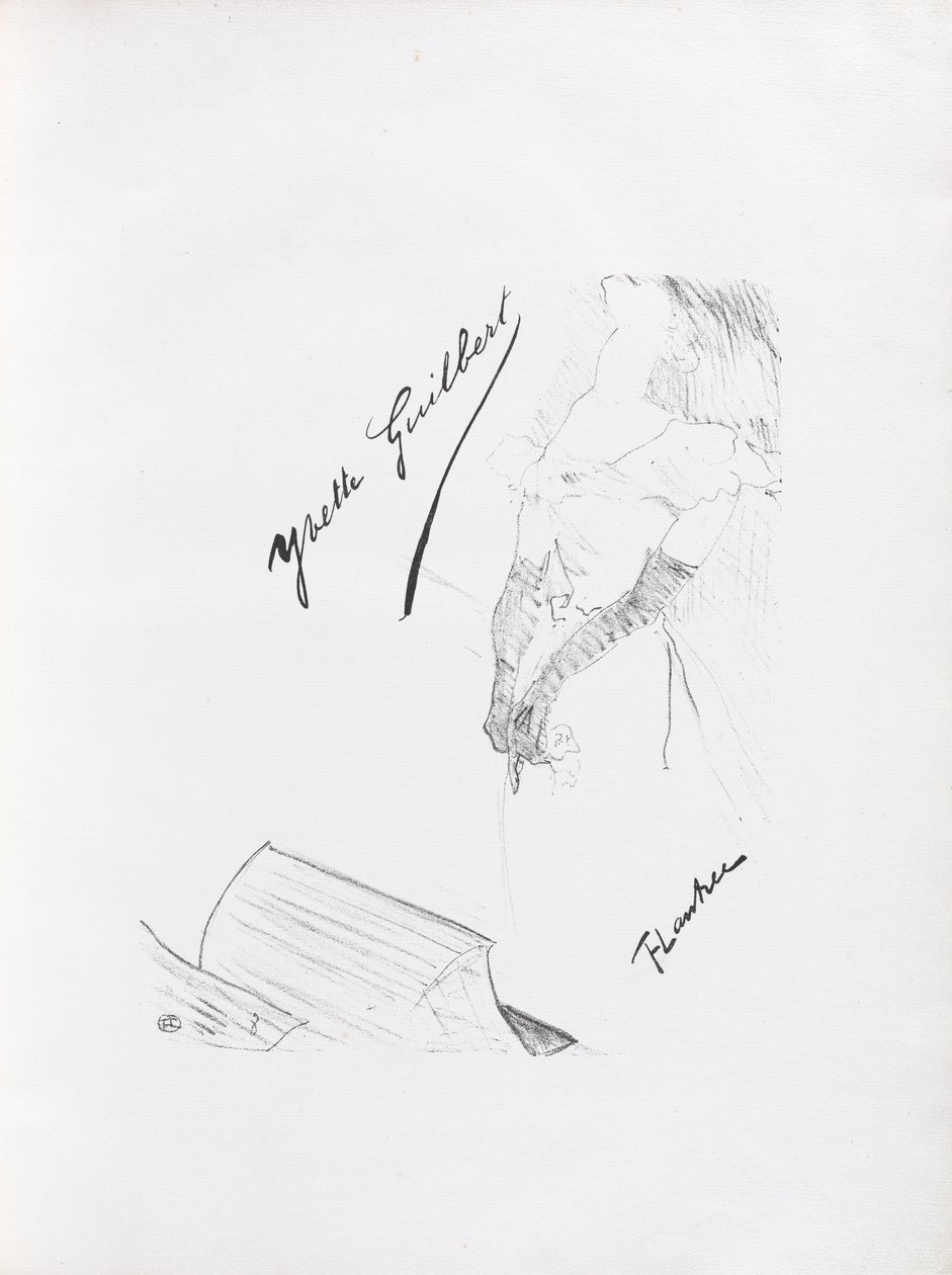 Yvette Guilbert-Anglická série: Frontispiece, 1898. od Henri de Toulouse Lautrec