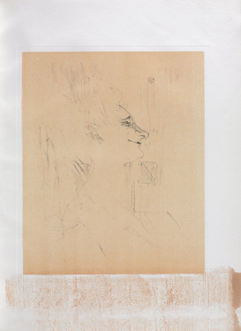 Yvette Guilbert-anglická série: Soularde od Henri de Toulouse Lautrec
