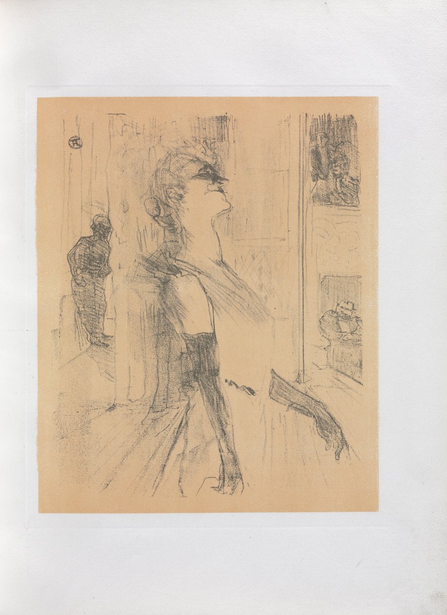 Yvette Guilbert-anglický seriál: Na scéně od Henri de Toulouse Lautrec