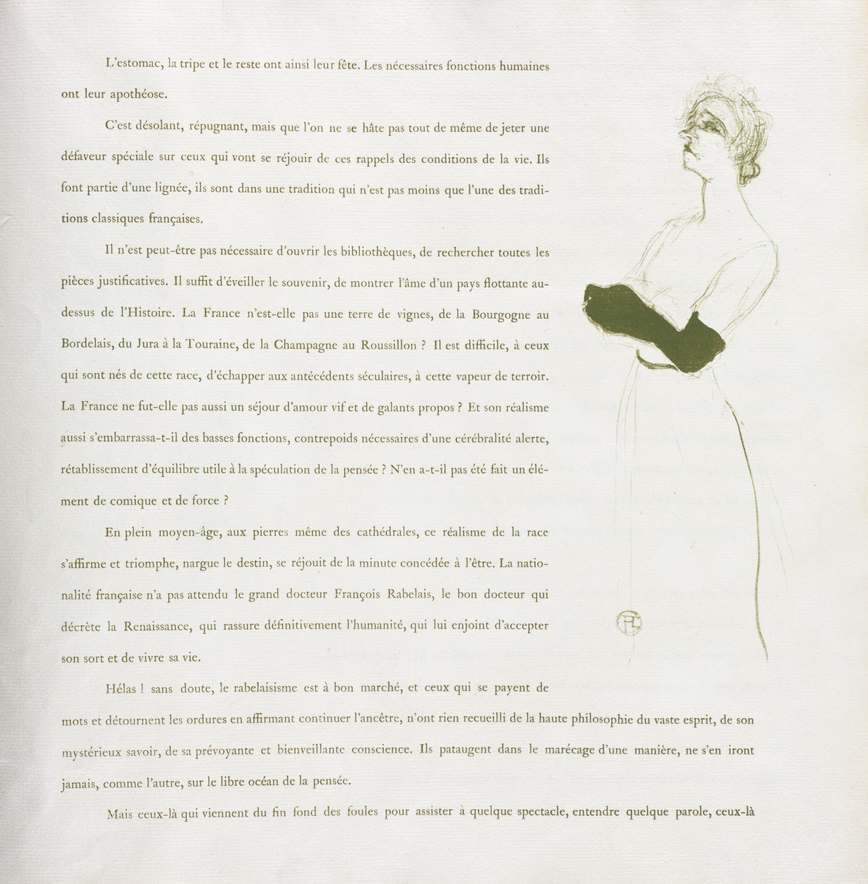 Yvette Guilbert-francouzská řada: č. 10 od Henri de Toulouse Lautrec