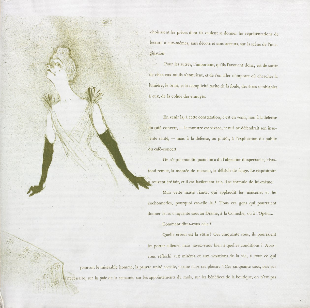 Yvette Guilbert-francouzská řada: č. 4, 1894. od Henri de Toulouse Lautrec