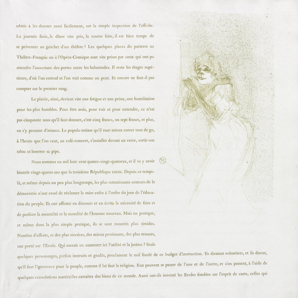 Yvette Guilbert-francouzská řada: č. 5, 1894. od Henri de Toulouse Lautrec