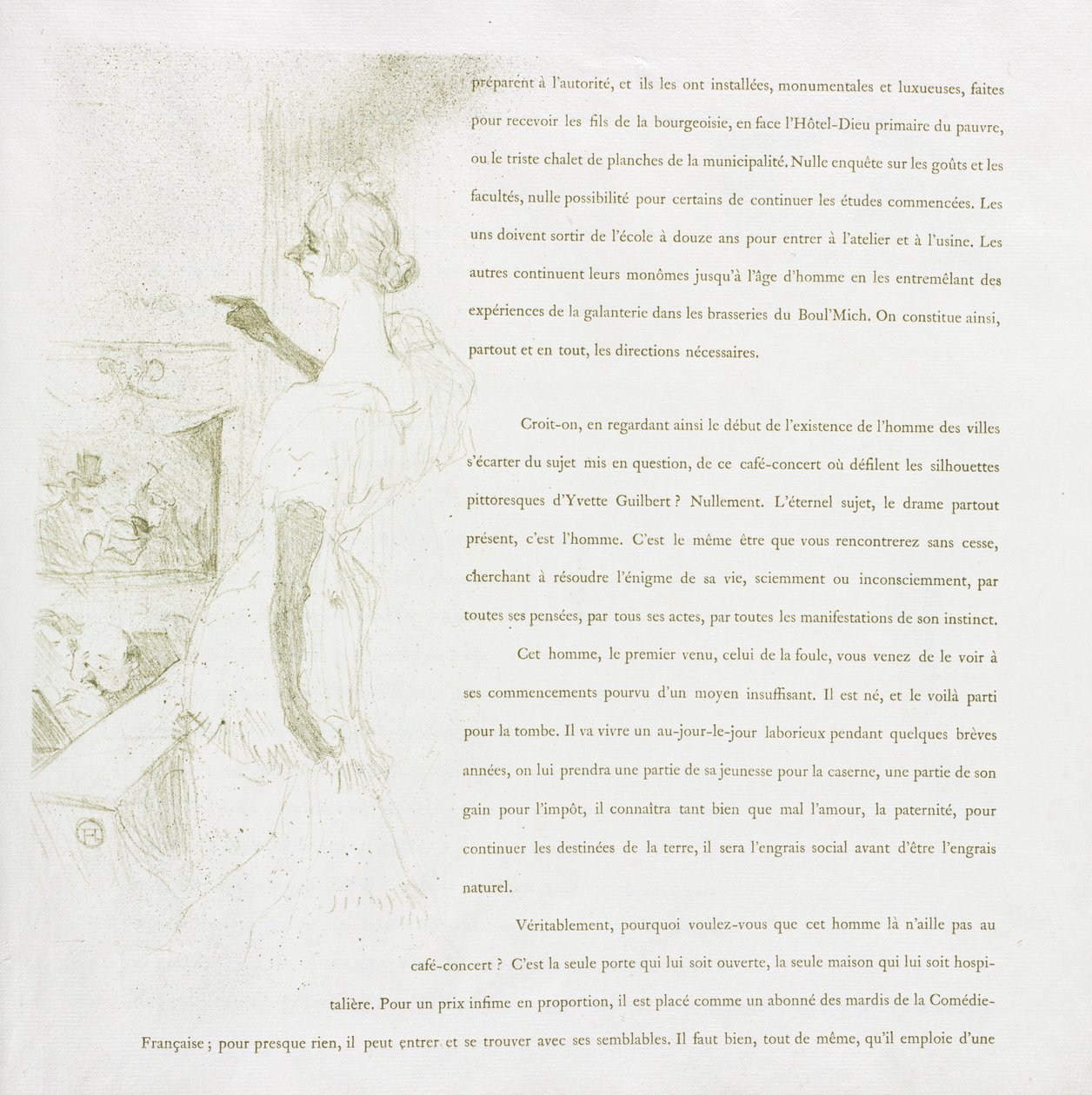 Yvette Guilbert-francouzská řada: č. 6, 1894. od Henri de Toulouse Lautrec