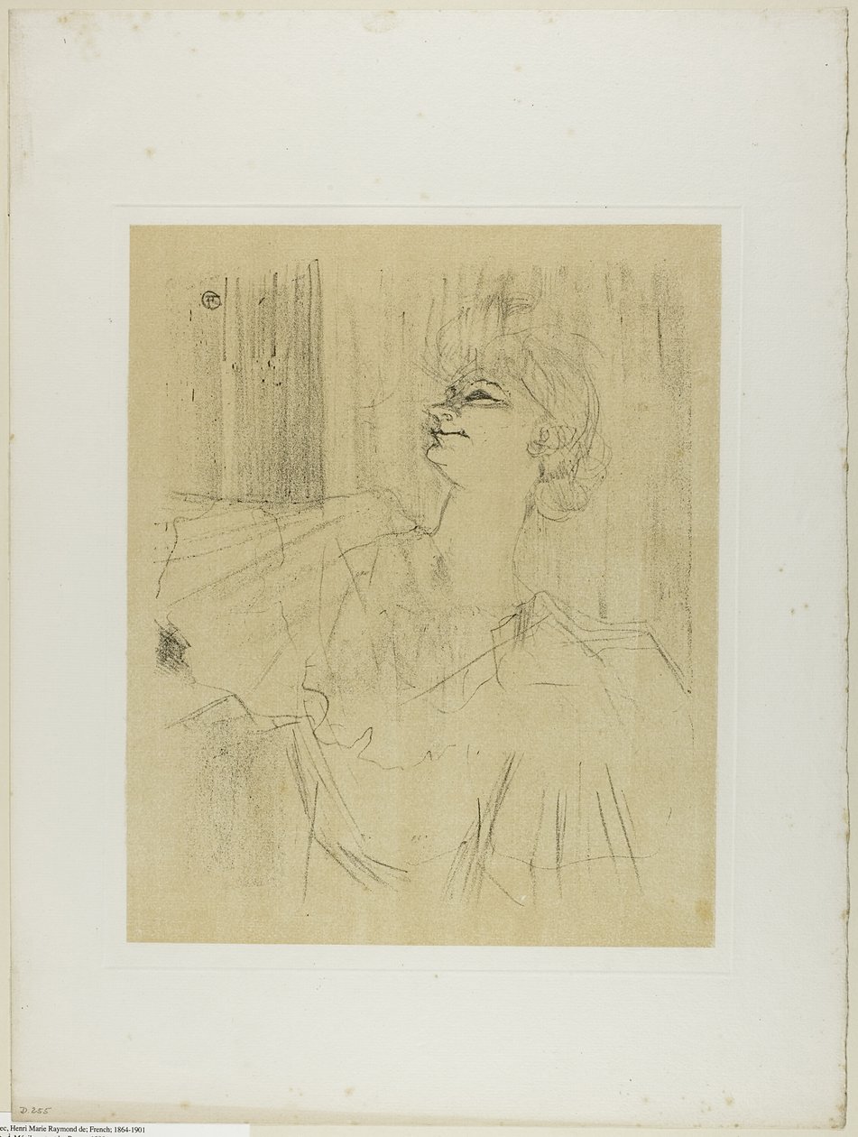 Yvette Guilbert — Menilmontant de Bruant, od Yvette Guilbert od Henri de Toulouse Lautrec