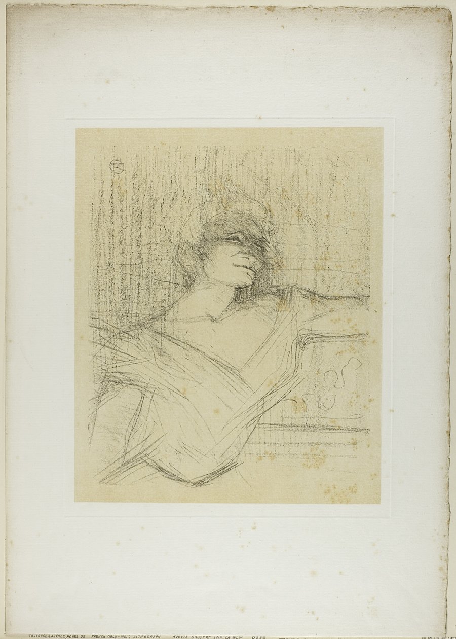 Yvette Guilbert – V lepidle, od Yvette Guilbert od Henri de Toulouse Lautrec