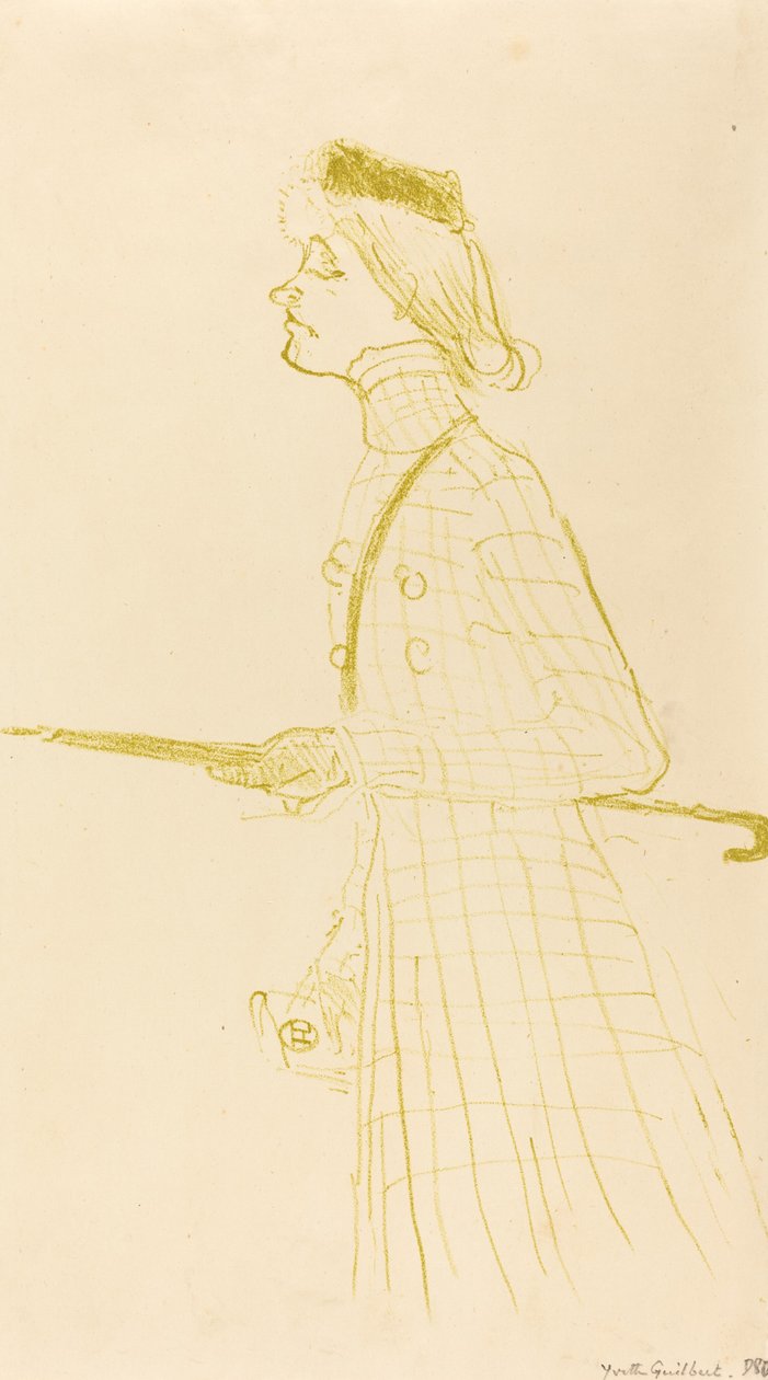 Yvetta Guilbertová od Henri de Toulouse Lautrec