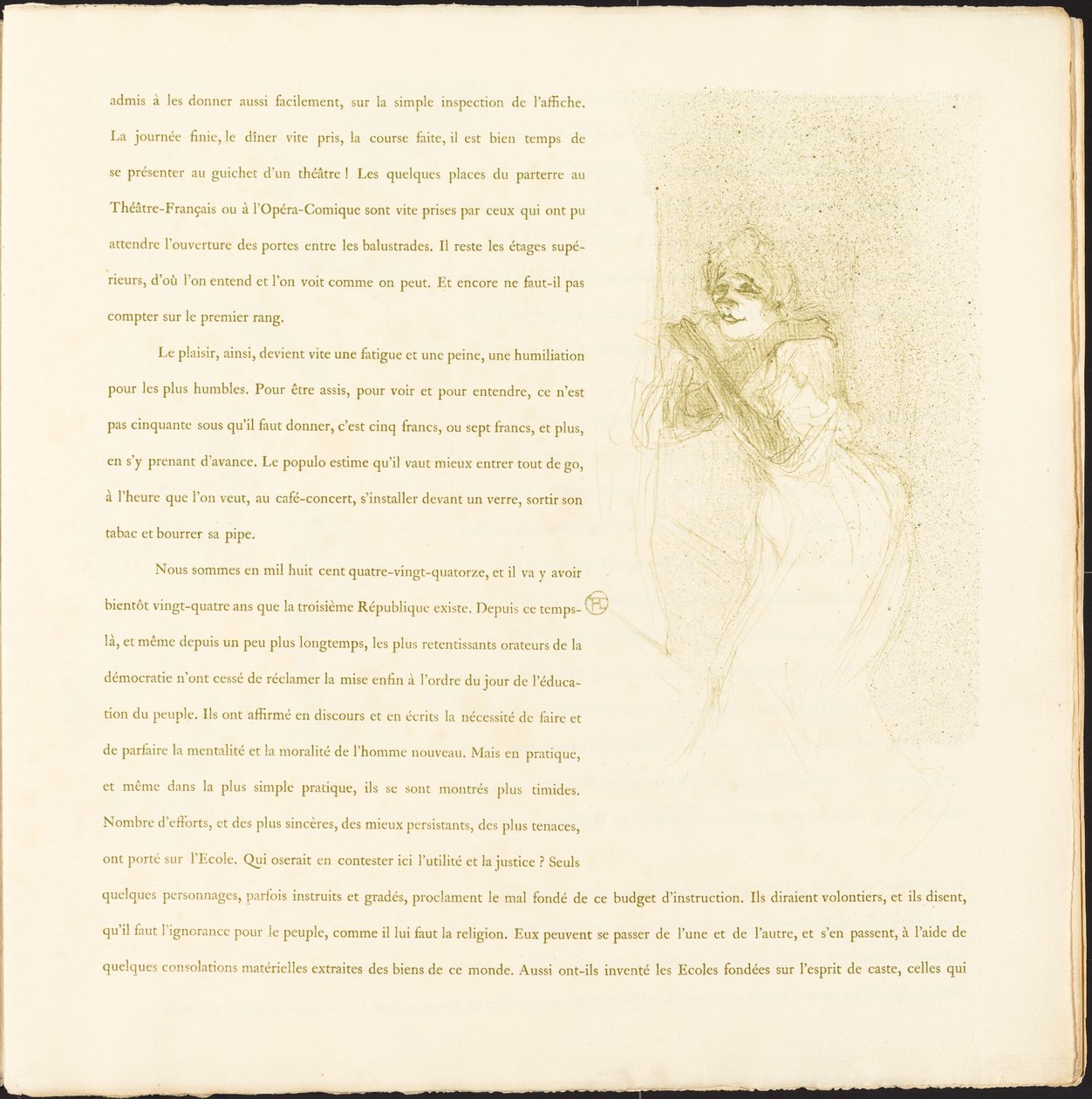 Yvetta Guilbertová od Henri de Toulouse Lautrec