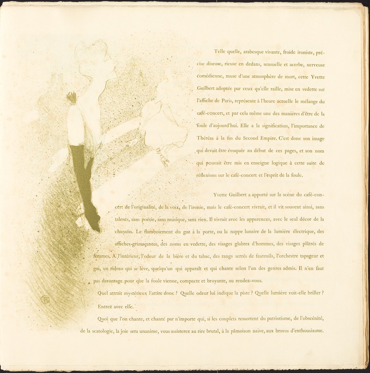 Yvetta Guilbertová od Henri de Toulouse Lautrec