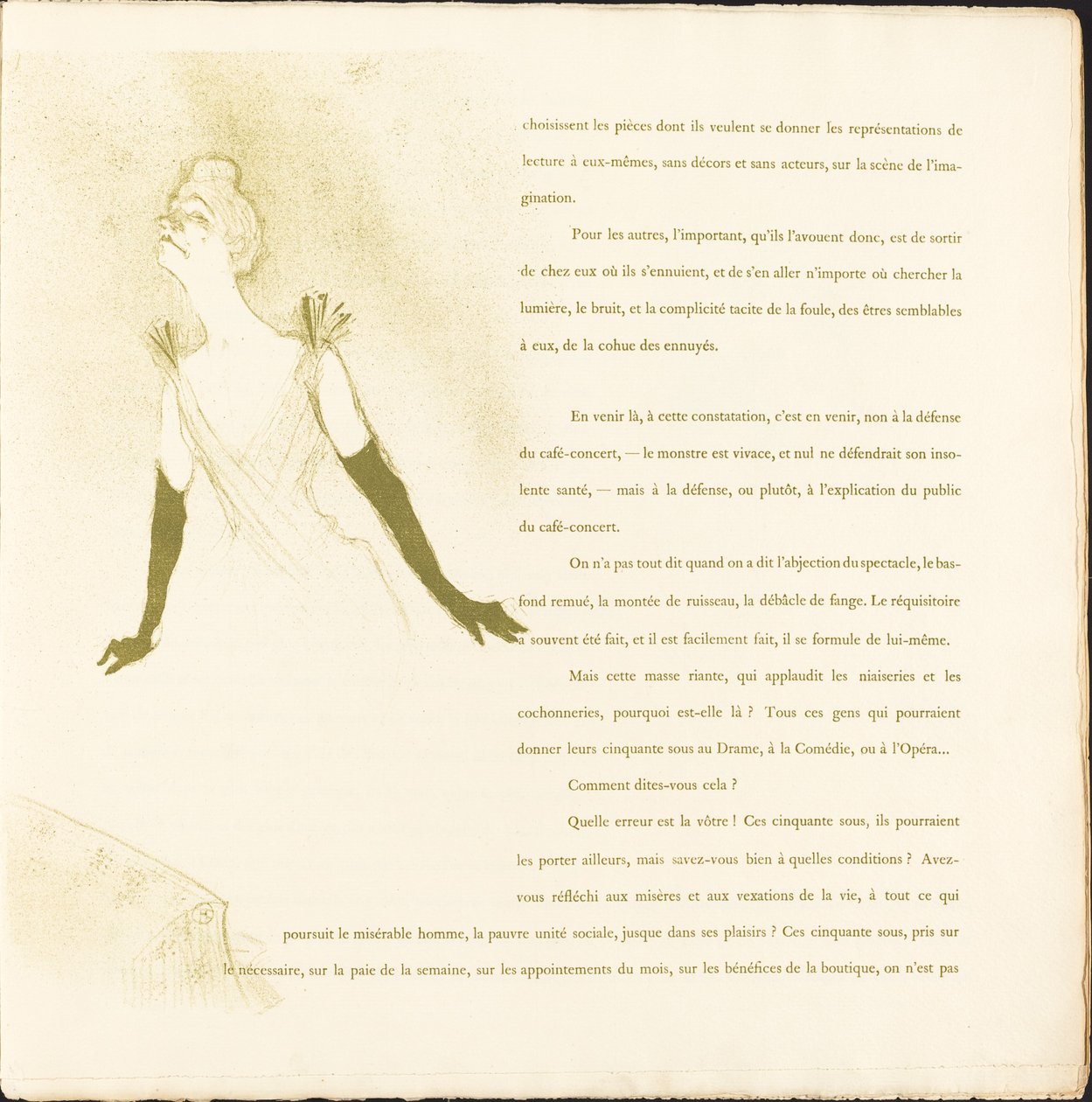Yvetta Guilbertová od Henri de Toulouse Lautrec