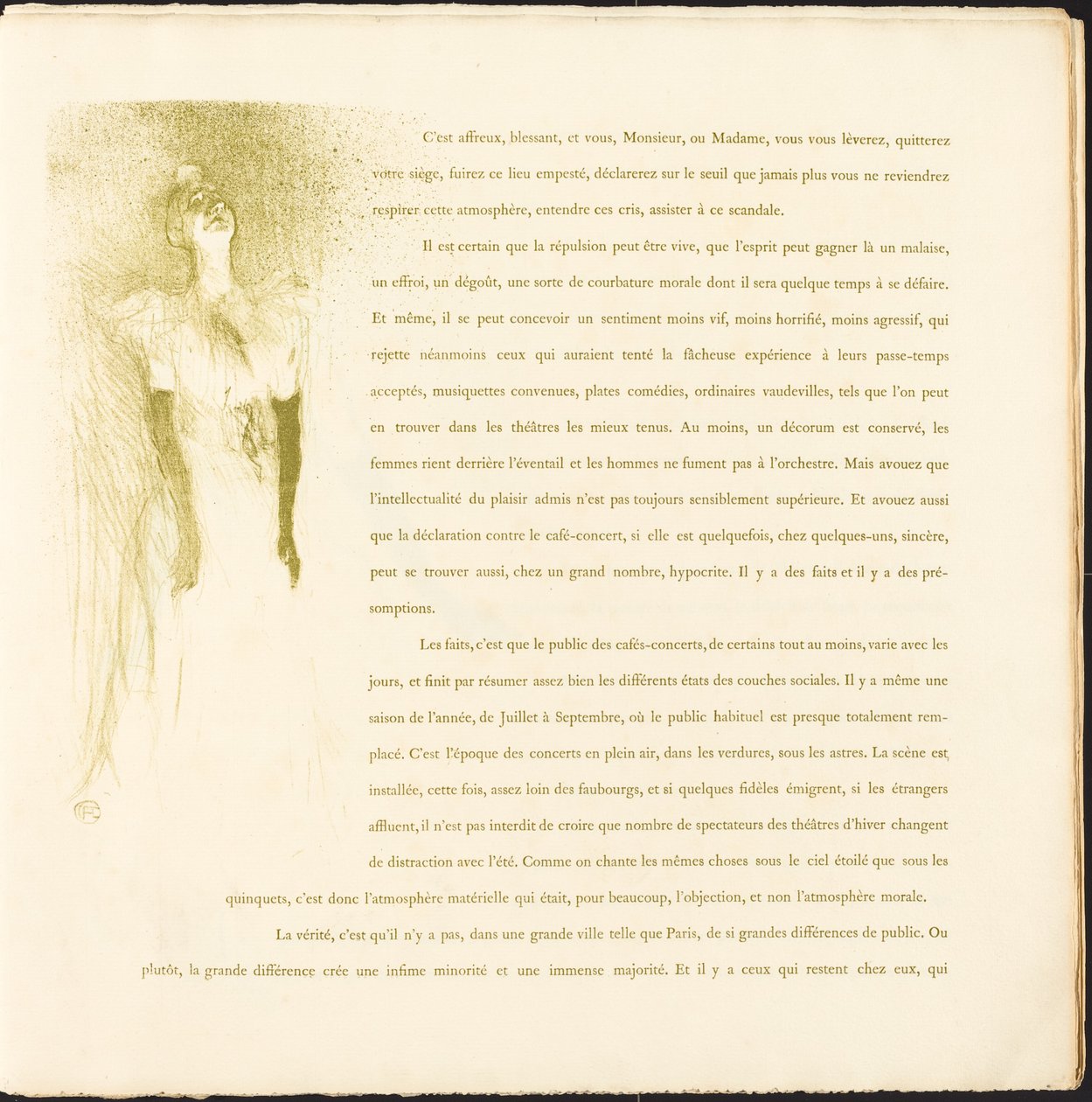 Yvetta Guilbertová od Henri de Toulouse Lautrec