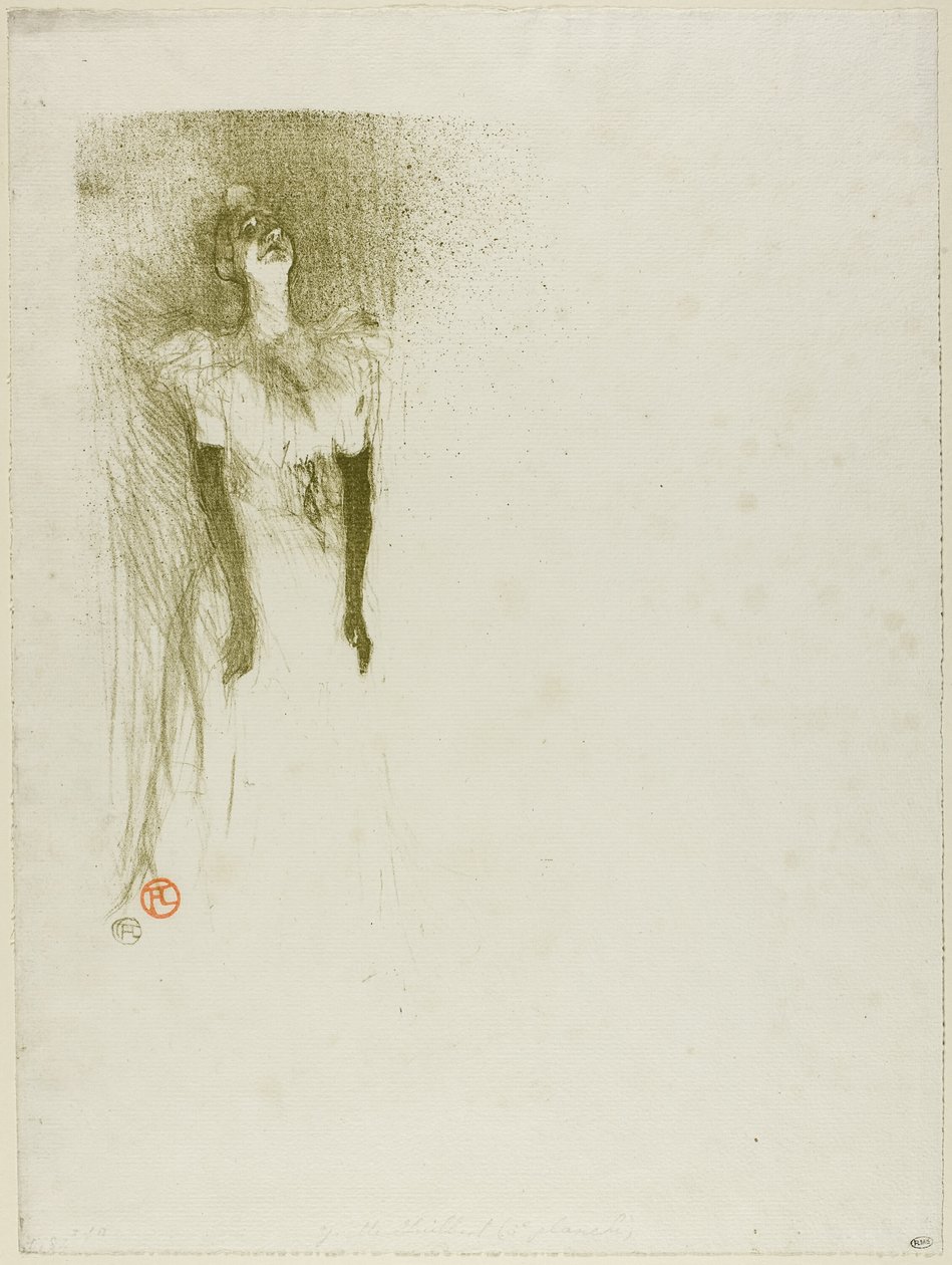 Yvetta Guilbertová od Henri de Toulouse Lautrec