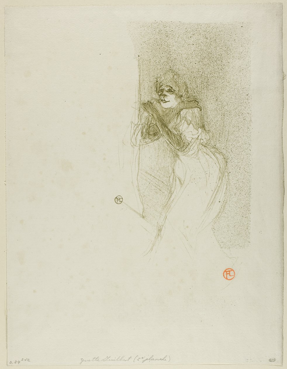 Yvetta Guilbertová od Henri de Toulouse Lautrec