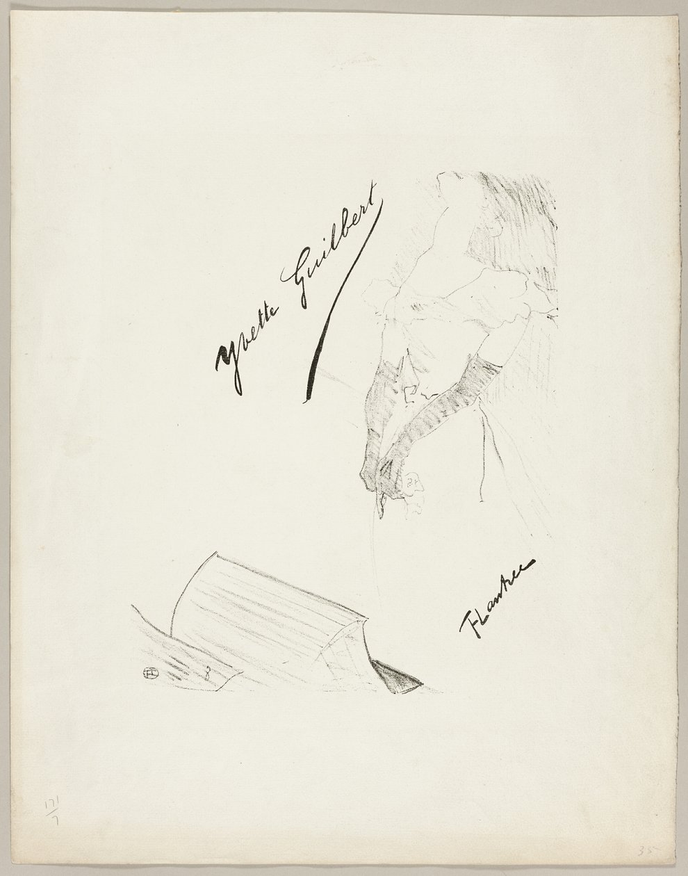 Yvetta Guilbertová od Henri de Toulouse Lautrec