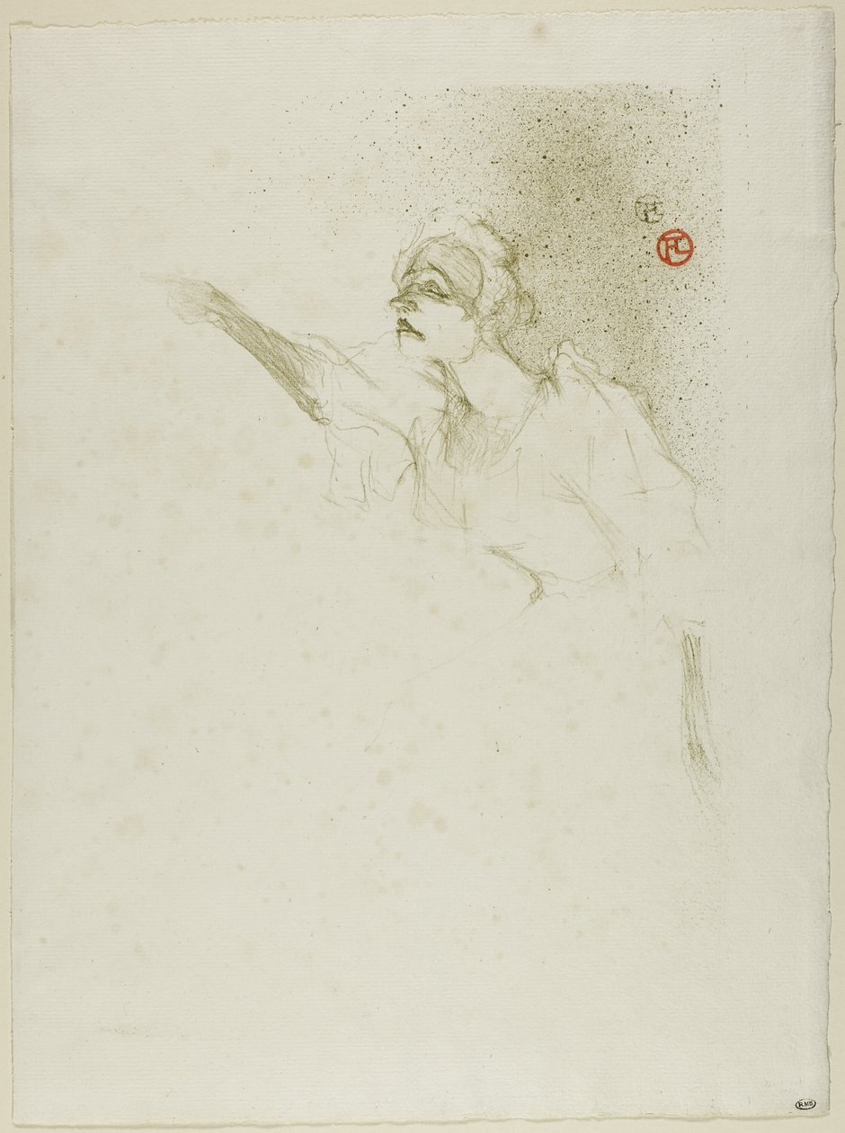 Yvetta Guilbertová od Henri de Toulouse Lautrec