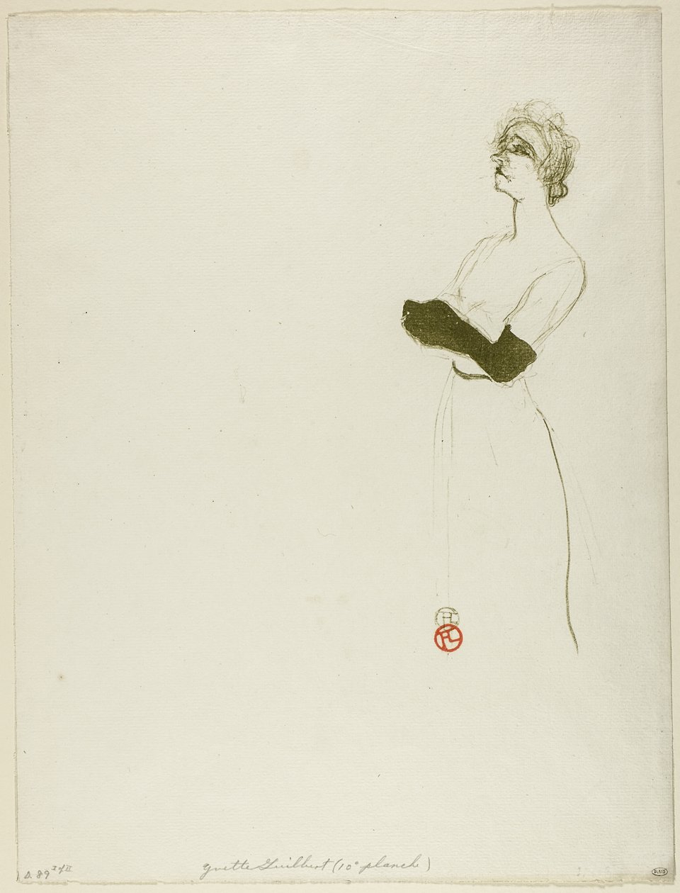 Yvetta Guilbertová od Henri de Toulouse Lautrec