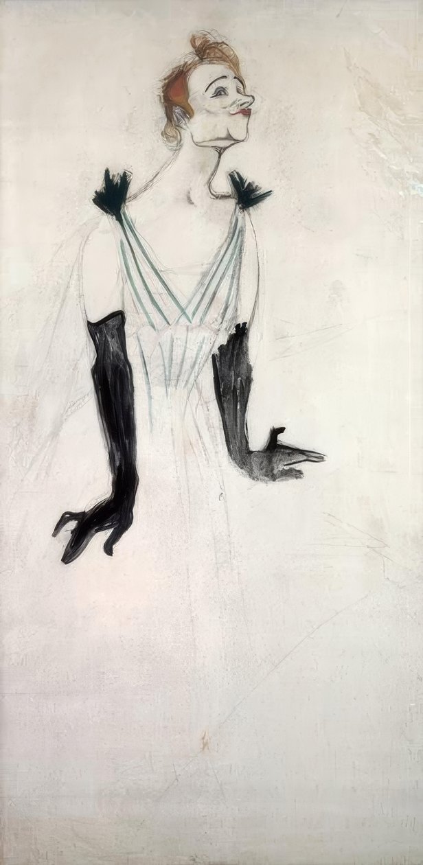 Yvetta Guilbertová od Henri de Toulouse Lautrec