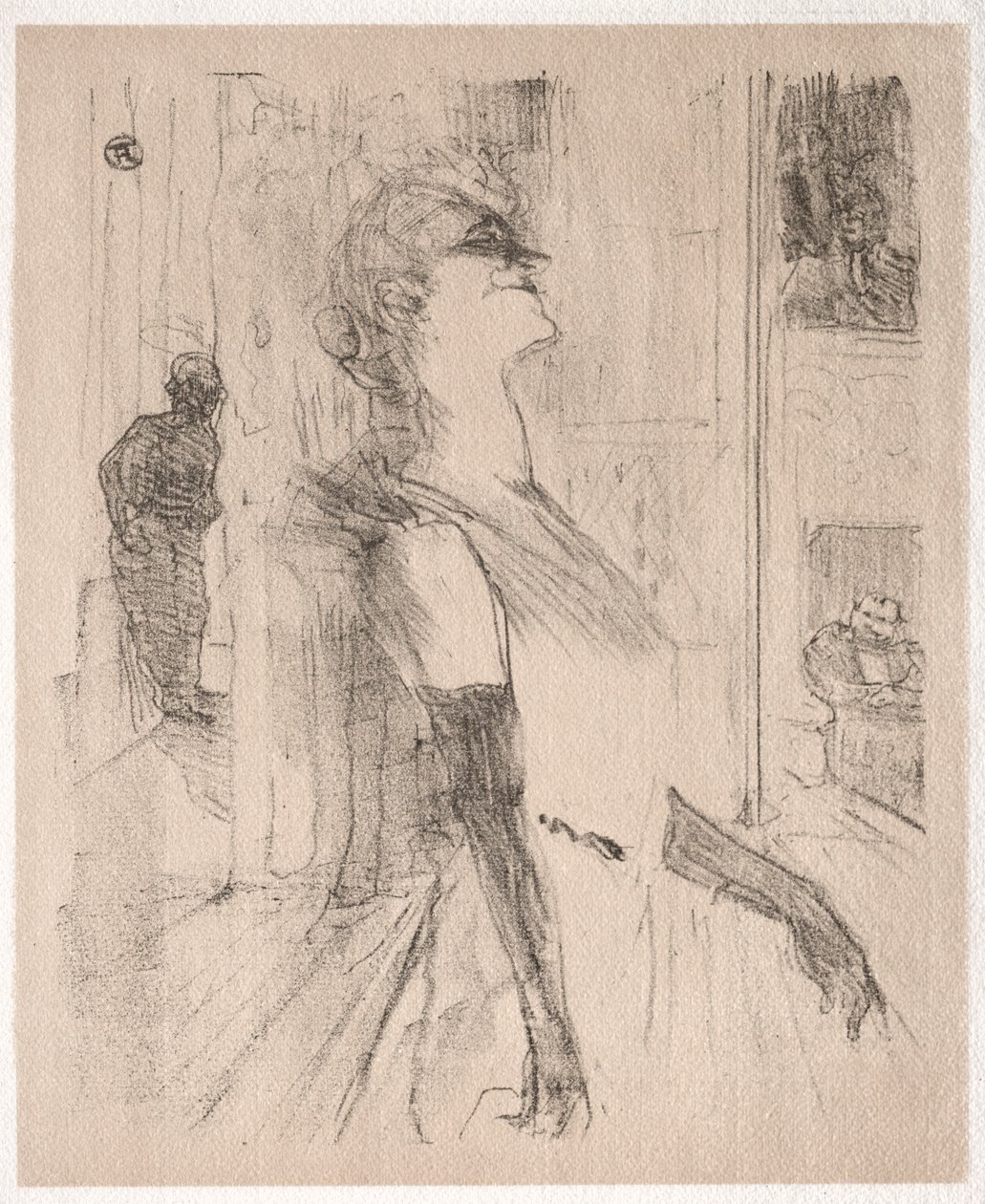 Yvette Guilbert: Na scéně, 1898. od Henri de Toulouse Lautrec