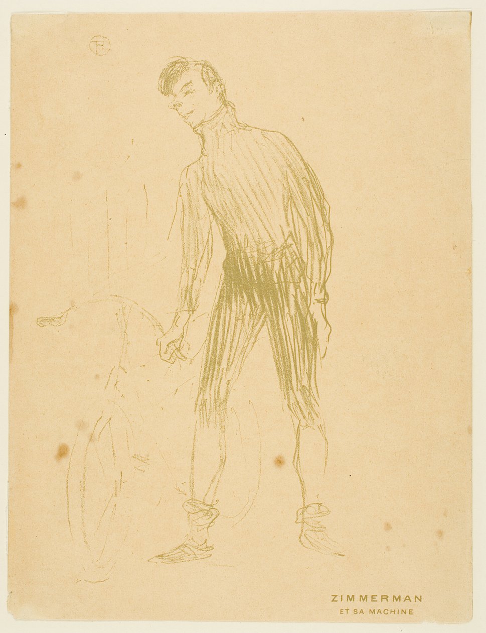 Zimmerman a jeho stroj od Henri de Toulouse Lautrec