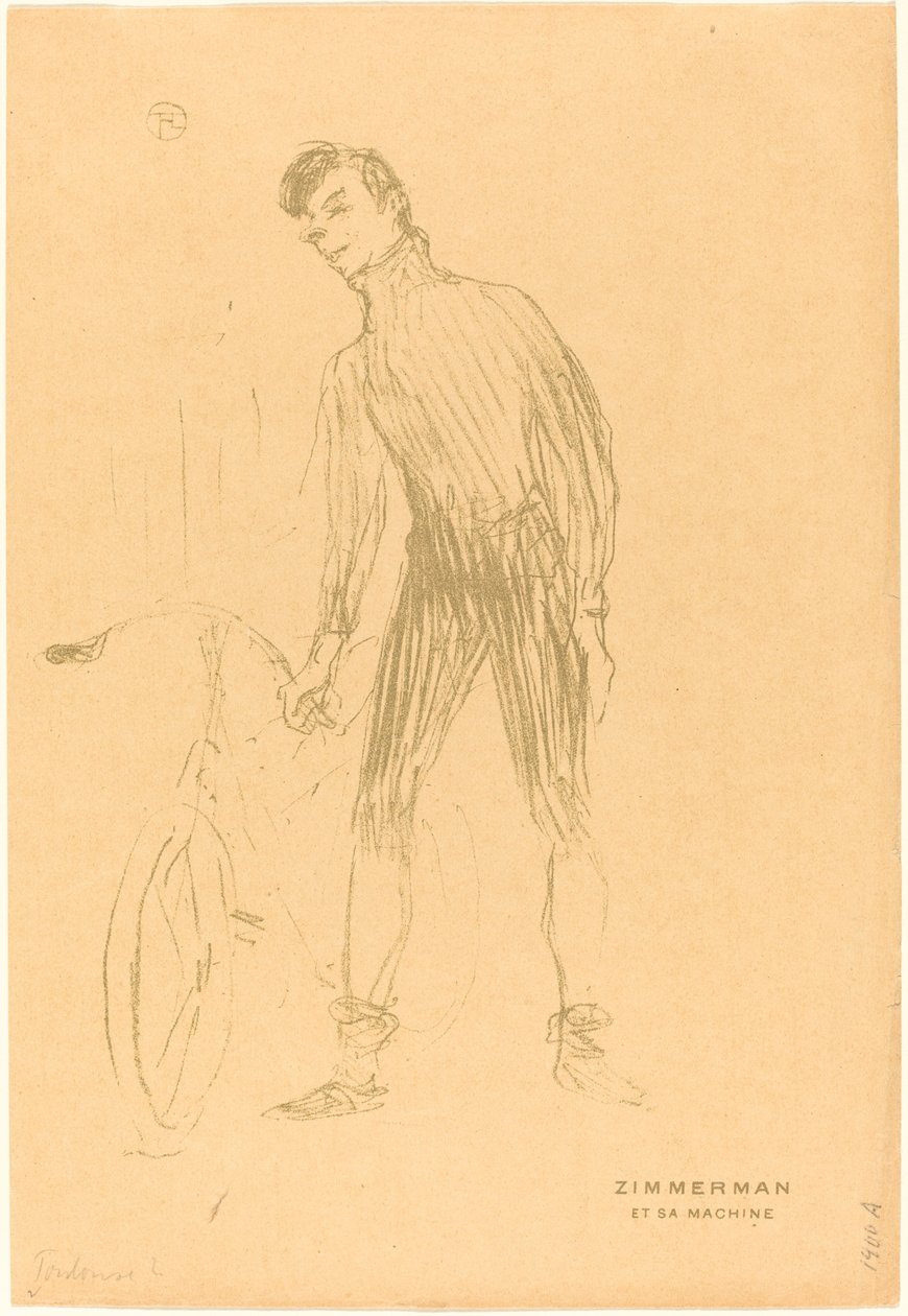Zimmerman a jeho stroj (Zimmerman a jeho stroj) od Henri de Toulouse Lautrec
