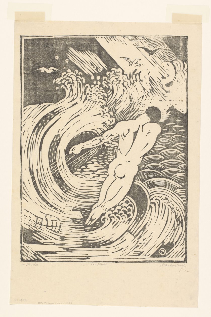 De Visscher (původní název na objektu) od Henri van der Stok (signed by artist)