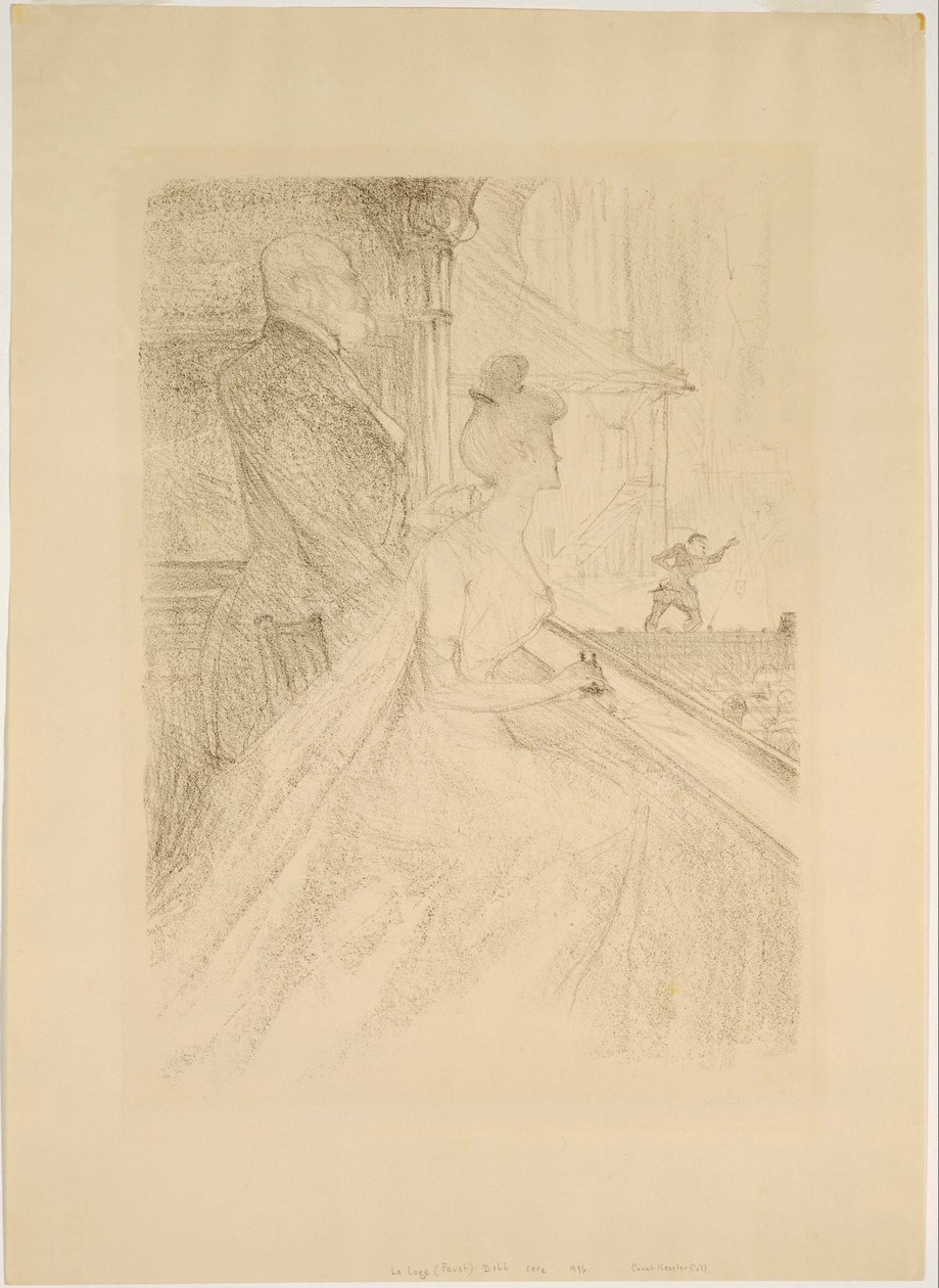 La Loge - představení Faust od Henri de Toulouse Lautrec