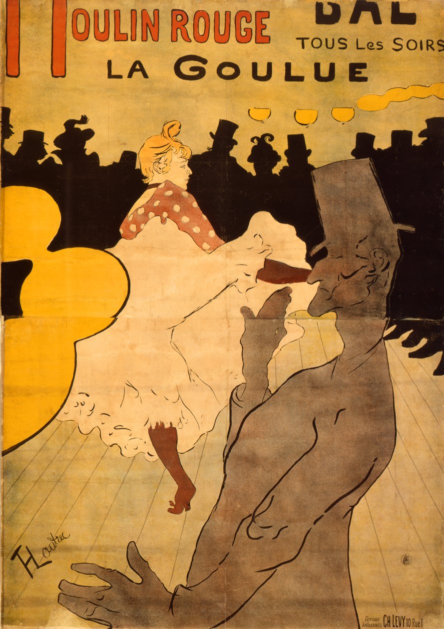 Moulin Rouge-La Goulue od Henri de Toulouse Lautrec