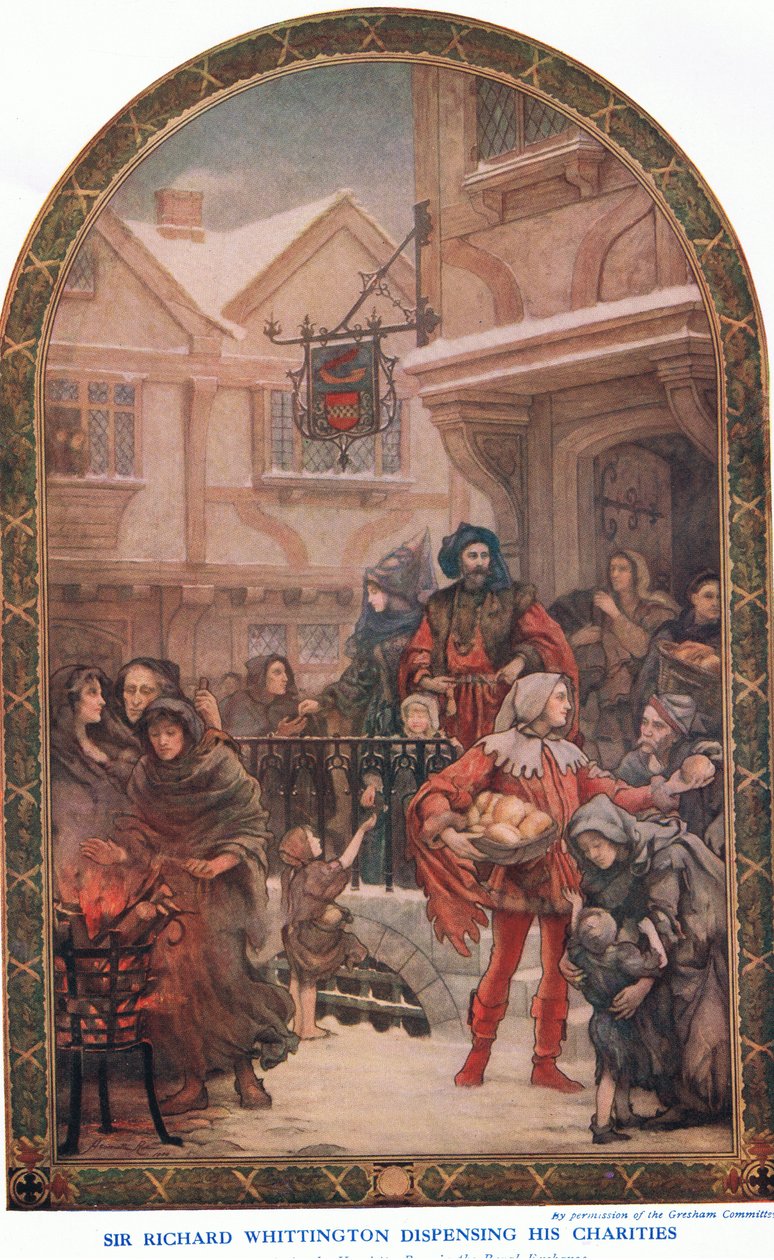 Sir Richard Whittington rozděluje své charity z Cassell