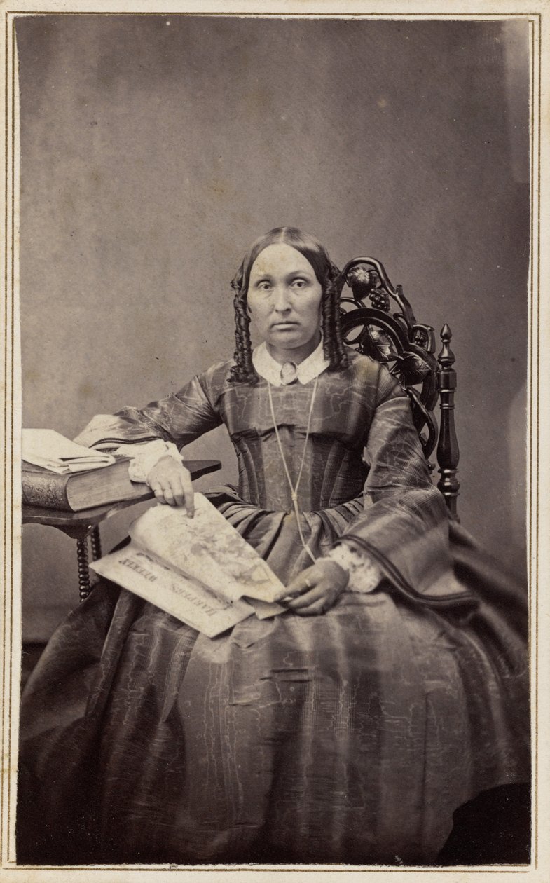 Portrét ženy, 60. léta 19. století (fotografie) od Henrietta M. Hart