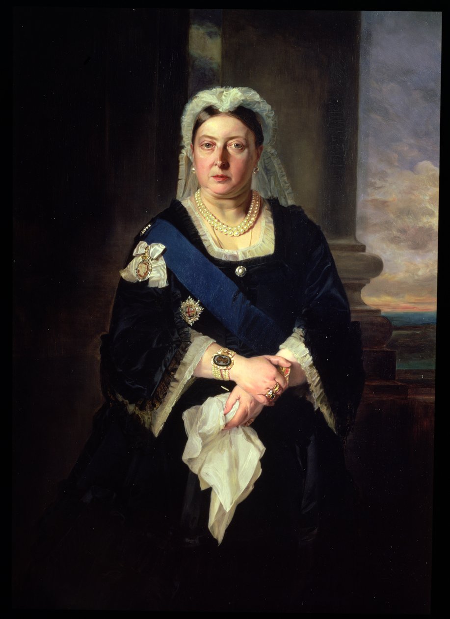Královna Viktorie (1819-1901) po baronu Heinrich von Angeli (1840-1925) od Henrietta Mary Ward