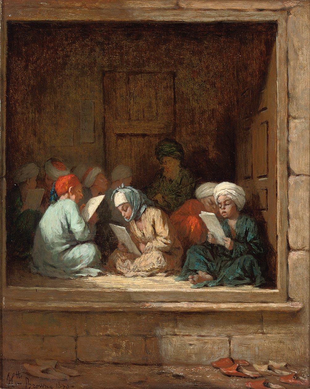 Turecká učebna, 1870 od Henriette Browne