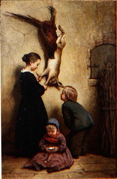 Fresh Game (olej na plátně) od Henriette Browne