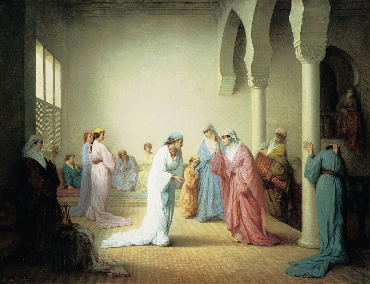 Příjezd do harému v Konstantinopoli, 1861 od Henriette Browne