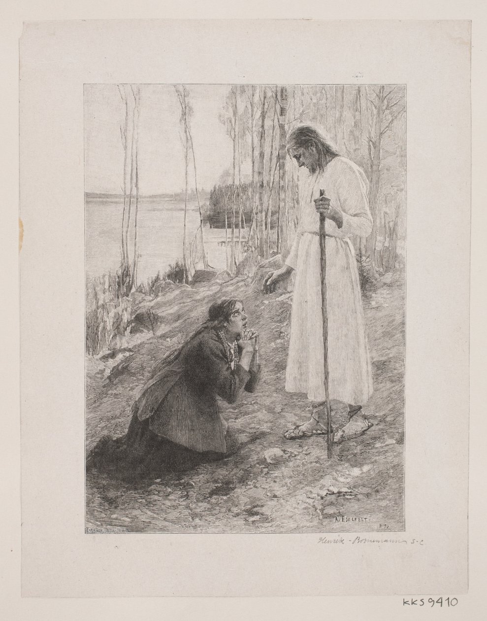 Kristus se zjevuje Marii Magdaleně od Henrik Bornemann