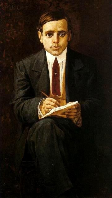 Portrét karikaturisty Emilio Cardoso Ayresn od Henrique Bernardelli
