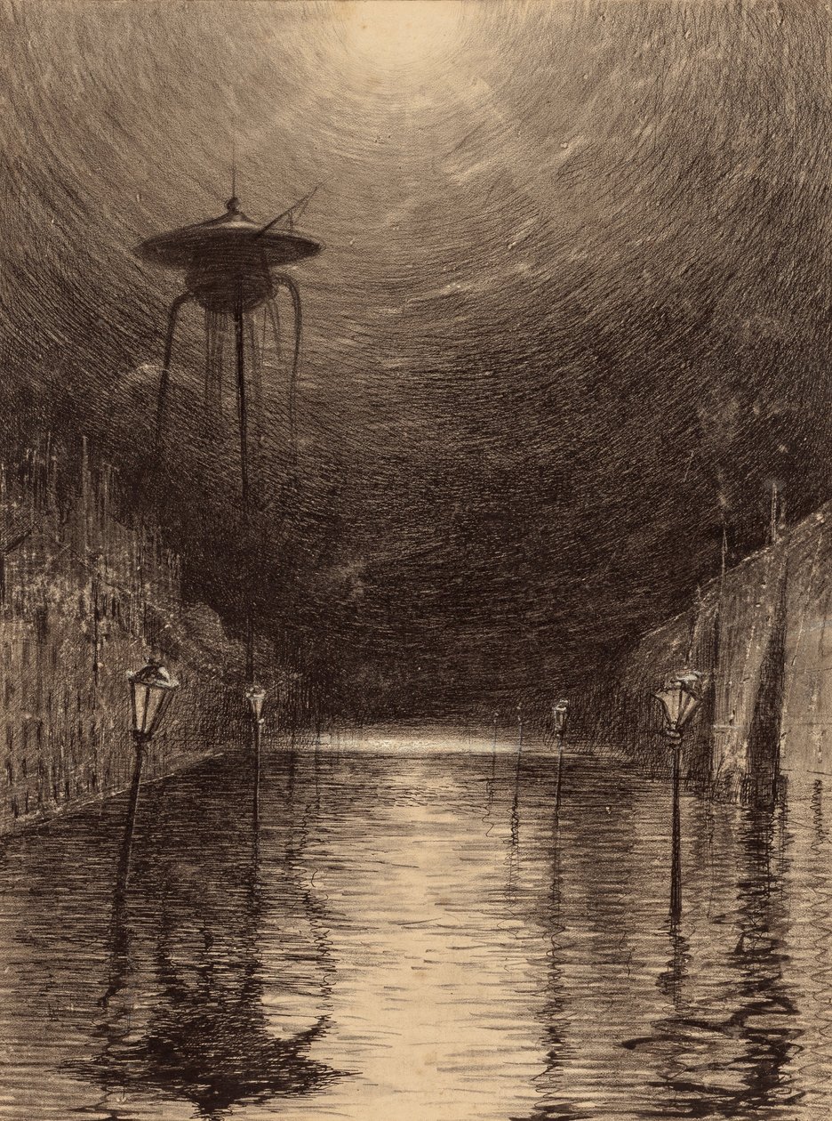 Marťanský stroj nad Temží od Henrique Alvim Correa