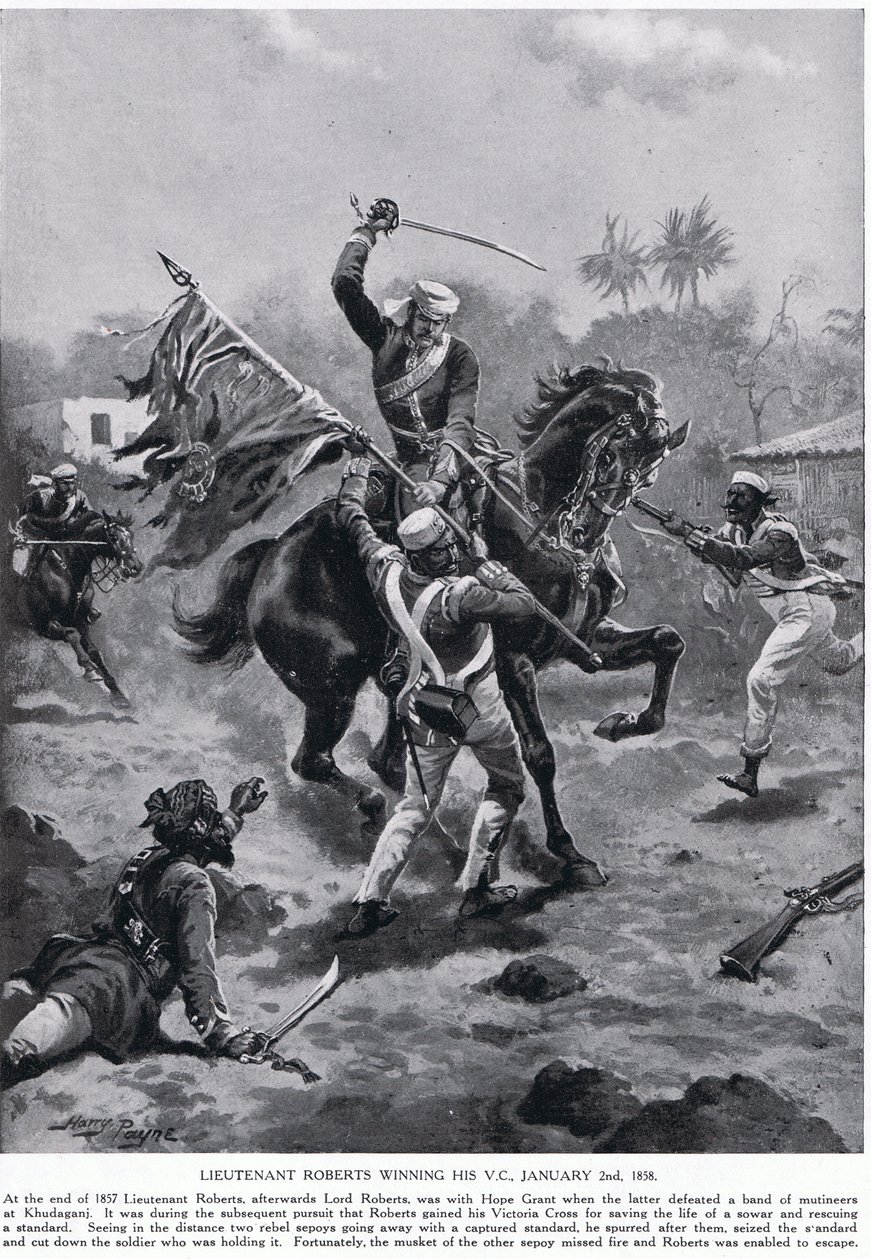 Poručík Roberts vyhrál svůj VC ledna 1858 od Henry A. Payne