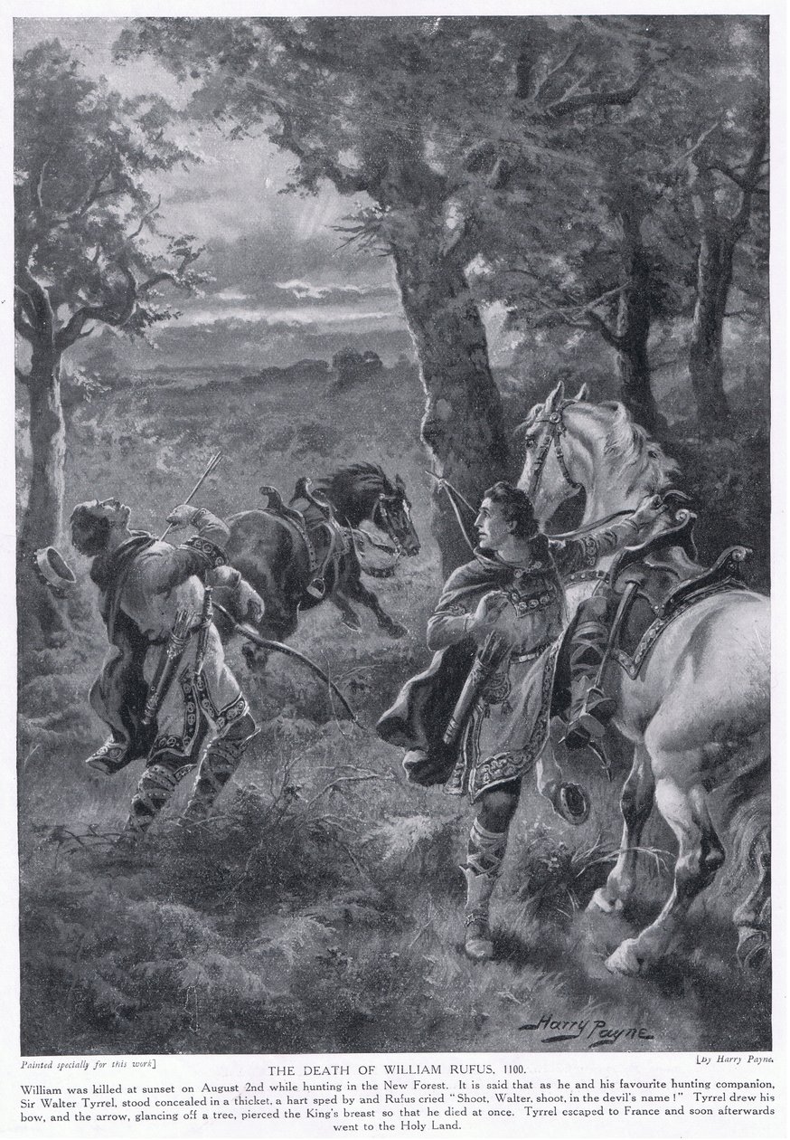 Smrt Williama Rufuse AD1100, 20. léta 20. století od Henry A. Payne