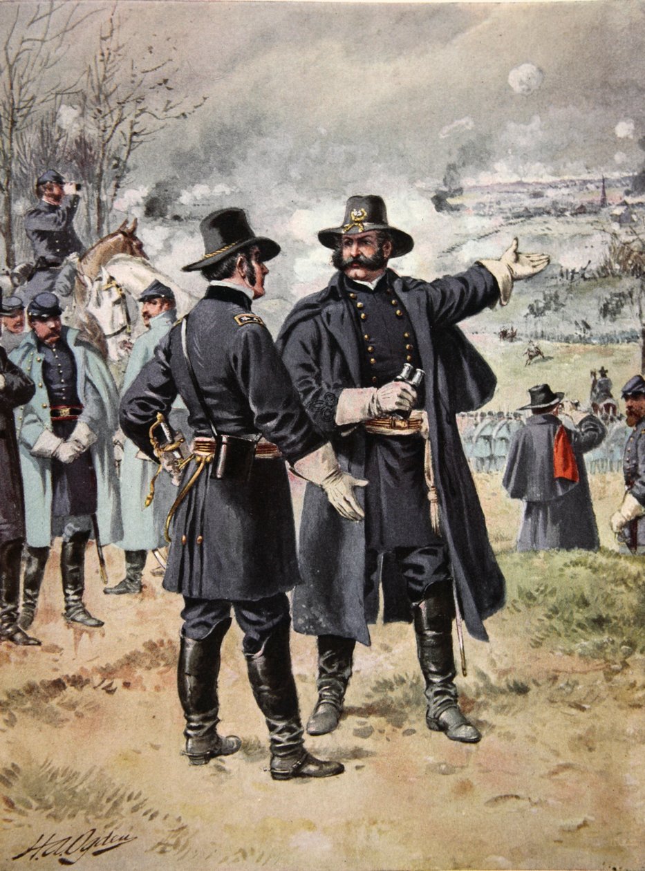 Generál Burnside v bitvě u Fredericksburgu, 13. prosince 1862 od Henry Alexander Ogden