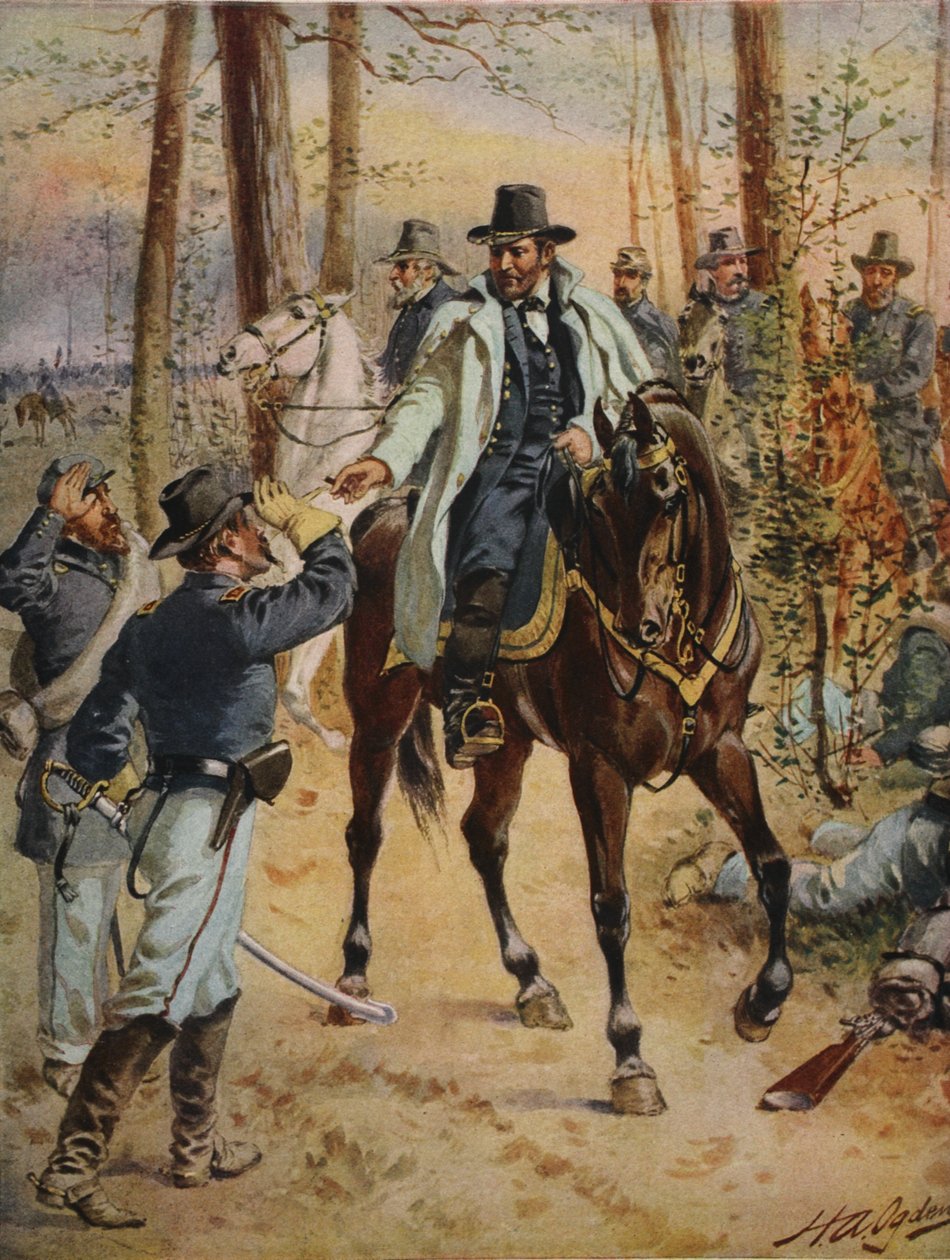 Generál Grant v kampani v divočině, 5. května 1864 od Henry Alexander Ogden