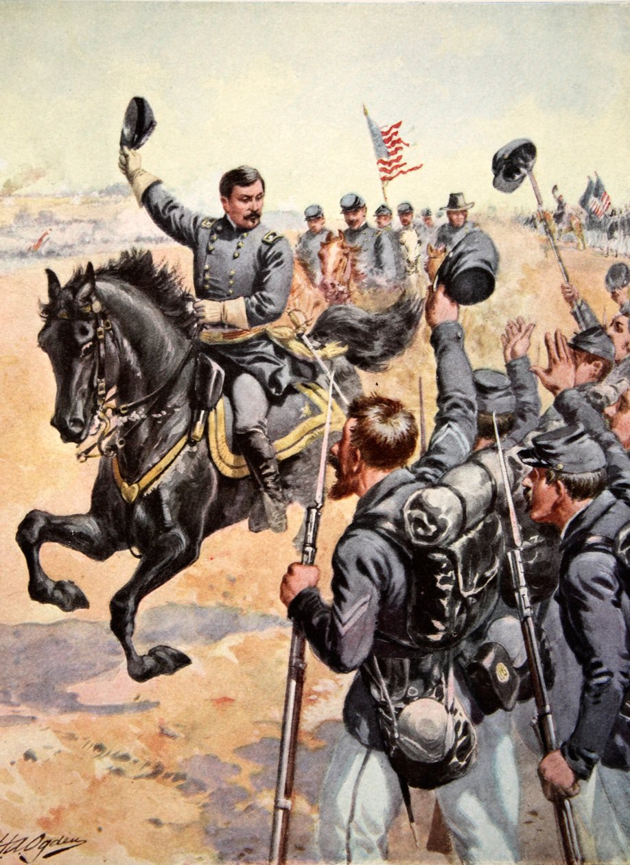Generál McClellan v bitvě u Antietamu, 17. září 1862 od Henry Alexander Ogden