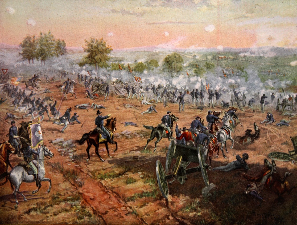Bitva u Gettysburgu, 1. až 3. července 1863 od Henry Alexander Ogden