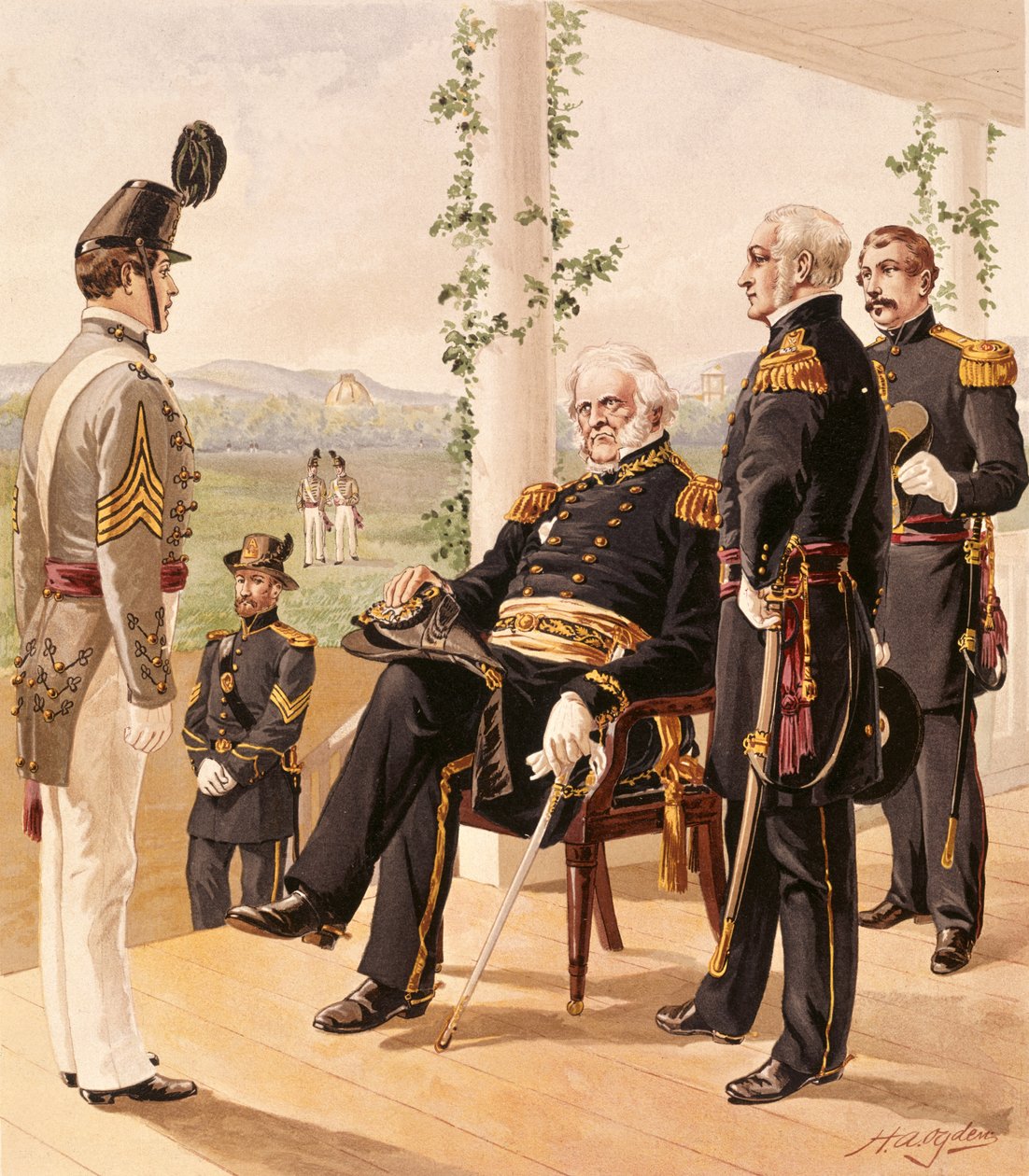 Uniformy americké armády, 1858-61, vydal G.H. Buek a společnost, 1885 od Henry Alexander Ogden
