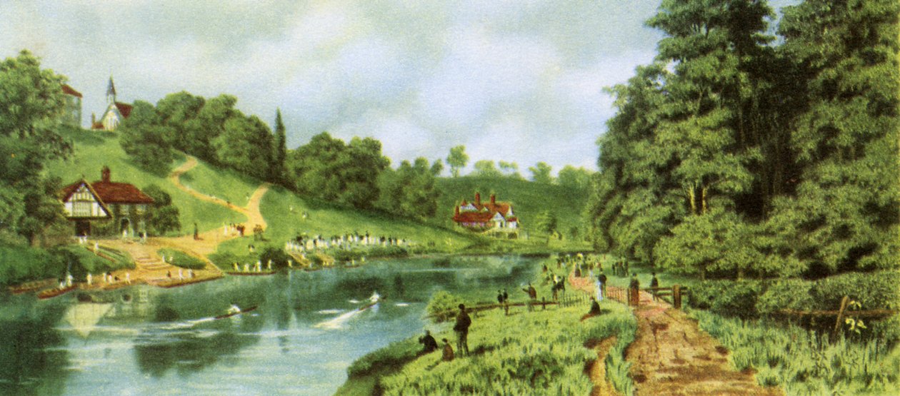 Školní regata ve Shrewsbury od Henry B. after Wimbush