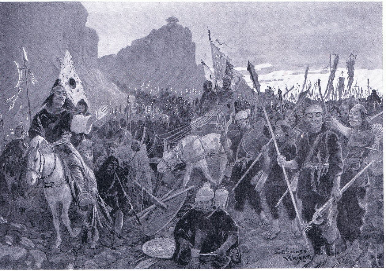 Vojáci s bity v ústech 1000 př.n.l od Henry Charles Seppings Wright